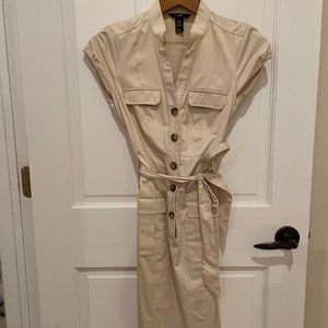 H&M Khaki Button-Down Dress 2